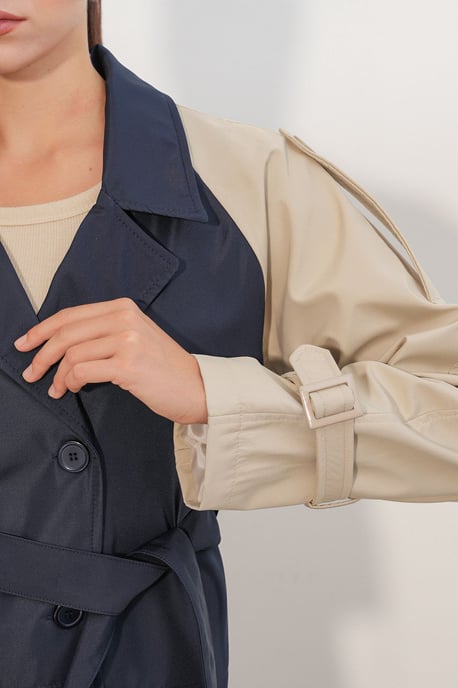 Short Belted Trench Coat - Image 5
