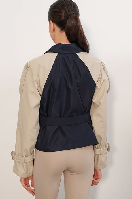 Short Belted Trench Coat - Image 6