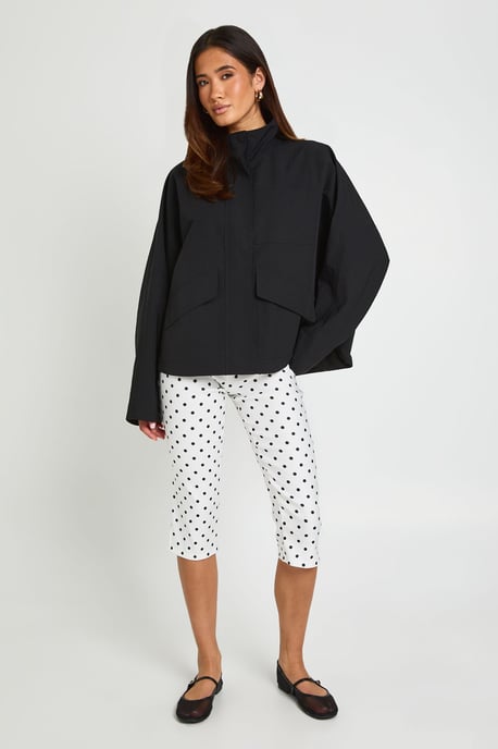 Funnel Neck Oversized Jacket - Image 3