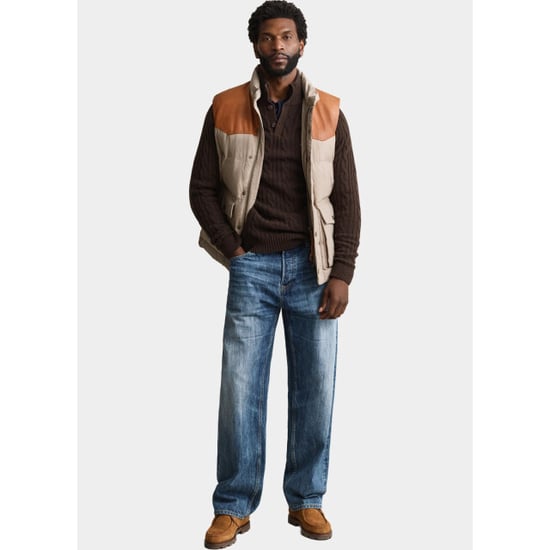 Gant Half zip lamswollen polotrui met kabel 8050325/217 - Image 4