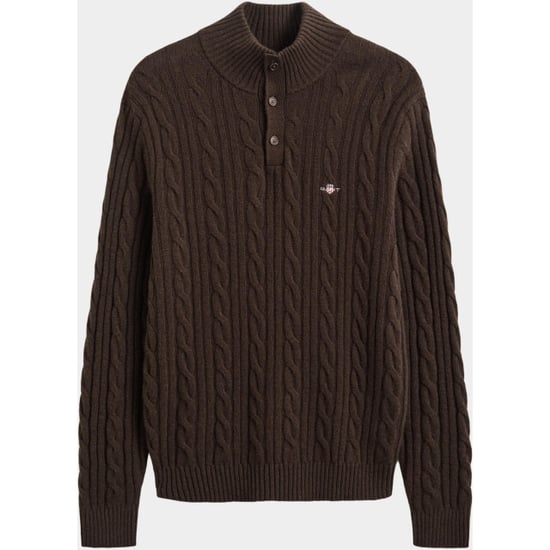Gant Half zip lamswollen polotrui met kabel 8050325/217 - Image 5