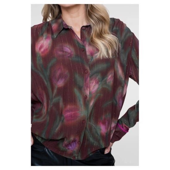 Geisha Blouse burgundy - Image 5