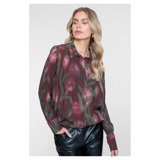 Geisha Blouse burgundy - Image 6