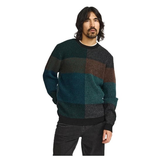 Revolution Knit pull collor block black & green - Image 3