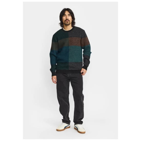 Revolution Knit pull collor block black & green - Image 4