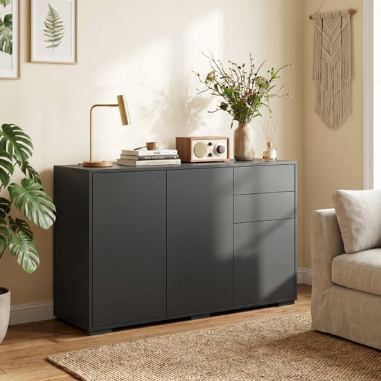 4goodz Kommode dressoir – 2 lades push-click 117x36x74 cm - - Image 3