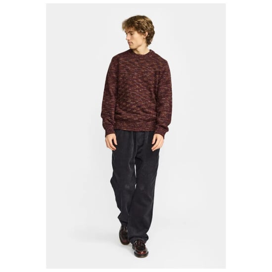 Revolution Knit pull burgundy melange - Image 3