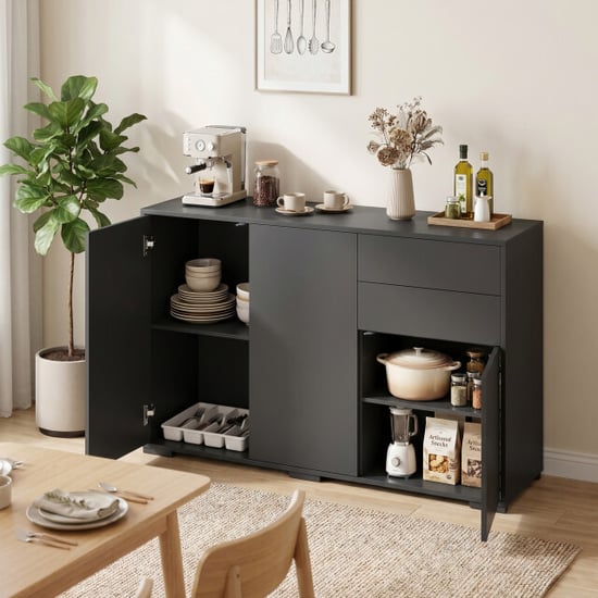 4goodz Kommode dressoir – 2 lades push-click 117x36x74 cm - - Image 5