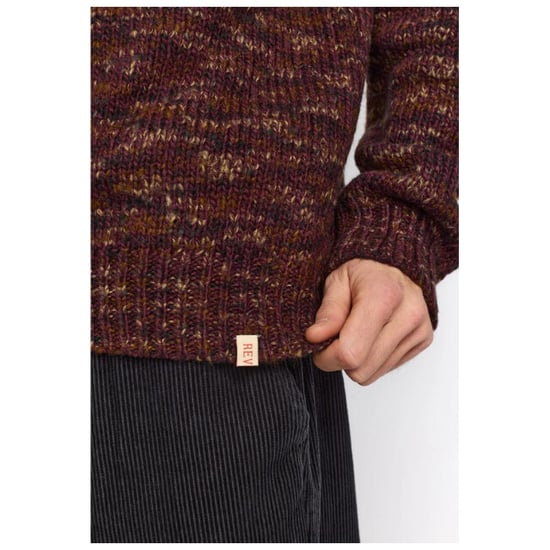 Revolution Knit pull burgundy melange - Image 5