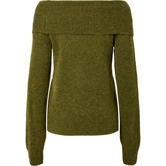 YAS Johi os wool blend pullover s. noos fir green - Image 3