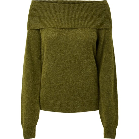 YAS Johi os wool blend pullover s. noos fir green - Image 4