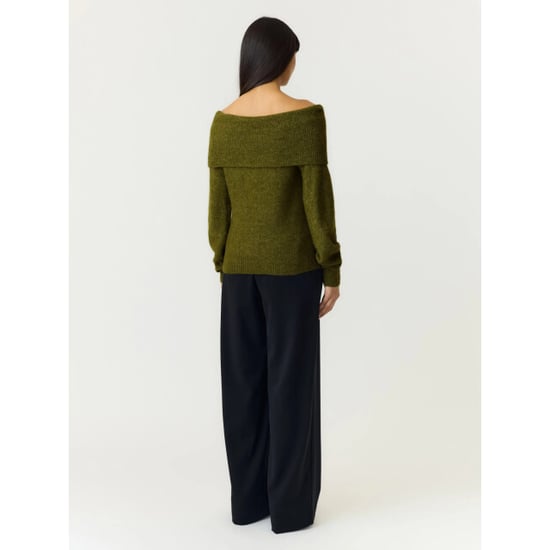 YAS Johi os wool blend pullover s. noos fir green - Image 6