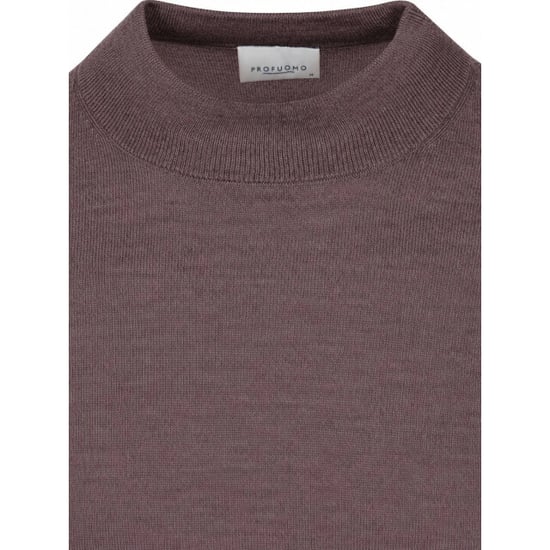 Profuomo Ppxj30028j merino mockneck aubergine - Image 1
