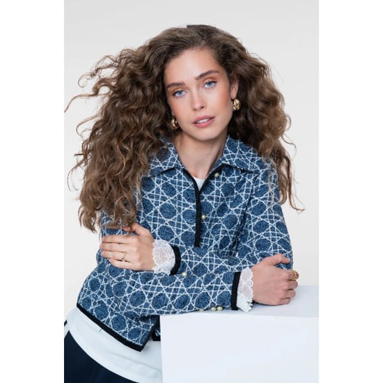 Geisha 65519-10 815 jacket tweed indigo/navy - Image 1
