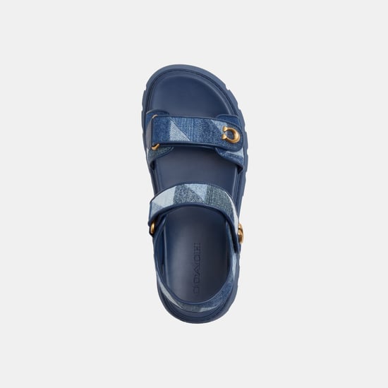 Brynn Platform Sandal With Patchwork - Image 3