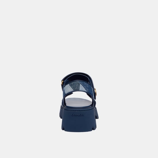 Brynn Platform Sandal With Patchwork - Image 4