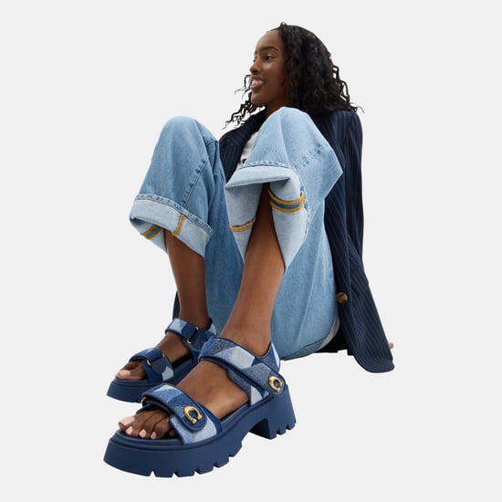 Brynn Platform Sandal With Patchwork - Image 5