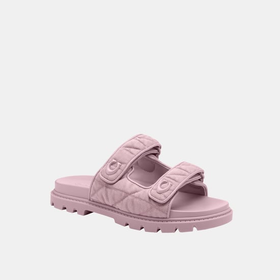 Sculpted C Double Band Sandal With Quilting - Image 1