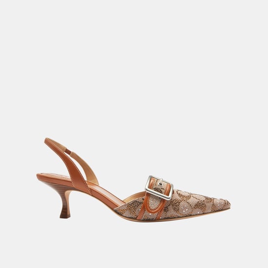 Margot Slingback In Crystal Signature Jacquard - Image 2
