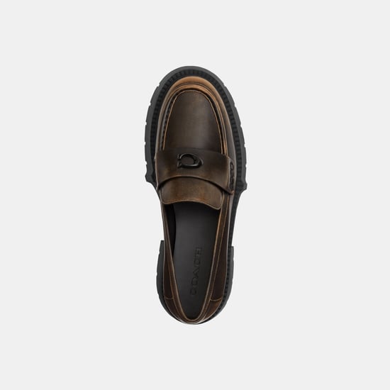 Leah Platform Loafer In Loved Leather - Image 3