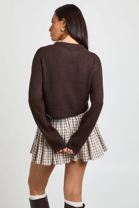 Holly Jolly Crop Christmas Jumper - Image 2