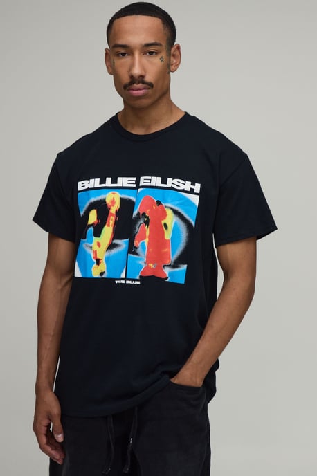 Oversized Billie Eilish License Print T-Shirt - Image 1