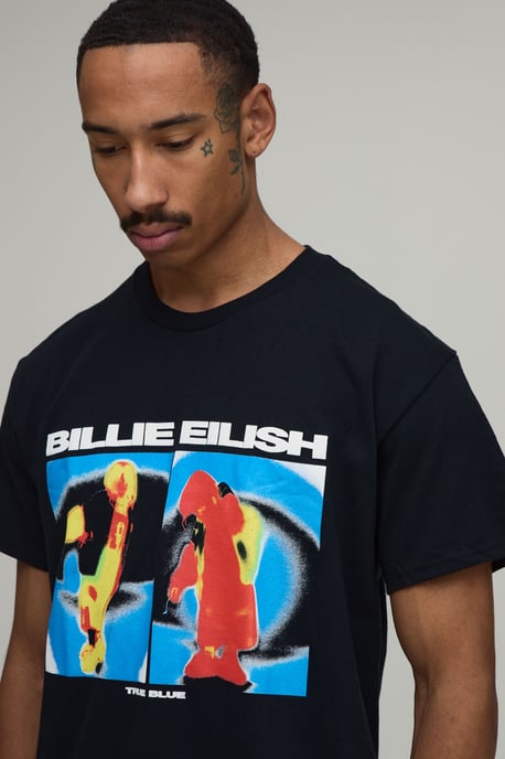 Oversized Billie Eilish License Print T-Shirt - Image 2