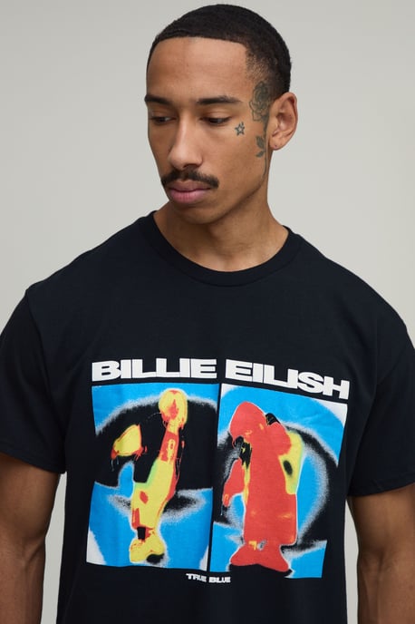 Oversized Billie Eilish License Print T-Shirt - Image 4
