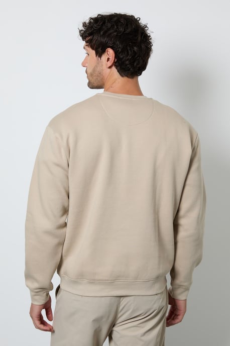 Natural Crew Neck Sweatshirt - Image 3