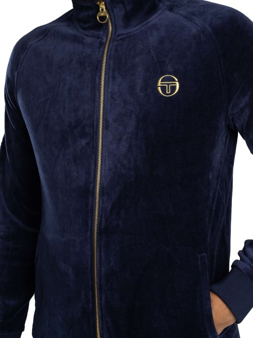 Sergio Tacchini Court Velours Trainingsjack, Blauw - Image 4