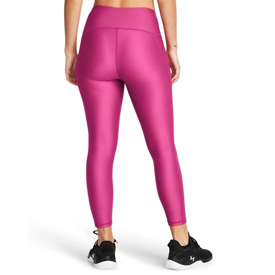 Women's Under Armour No Slip Waistband Ankle Leggings in Astro Pink/Blk - Image 3