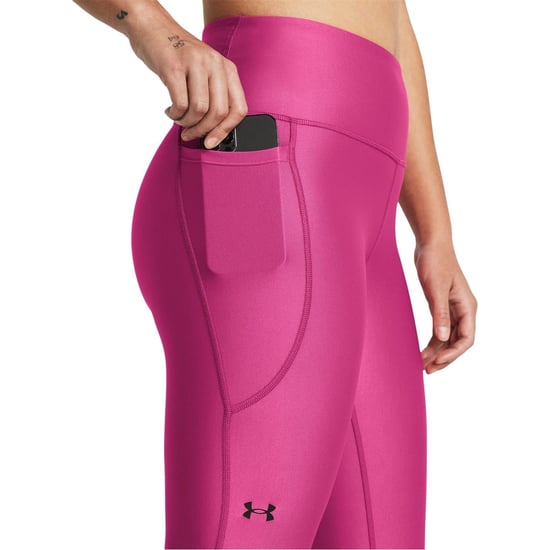Women's Under Armour No Slip Waistband Ankle Leggings in Astro Pink/Blk - Image 5
