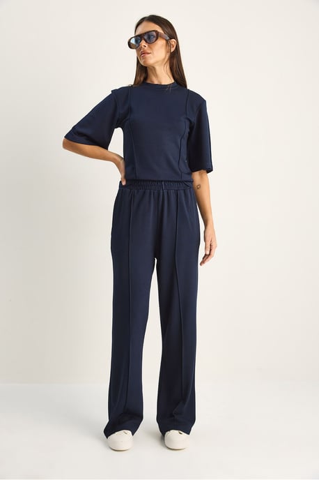 Cotton-Lycra Two-Piece Co-ord Set - Image 2