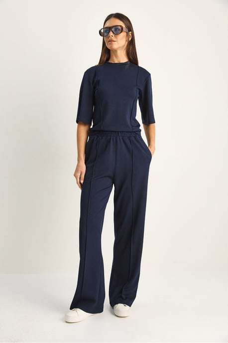 Cotton-Lycra Two-Piece Co-ord Set - Image 3