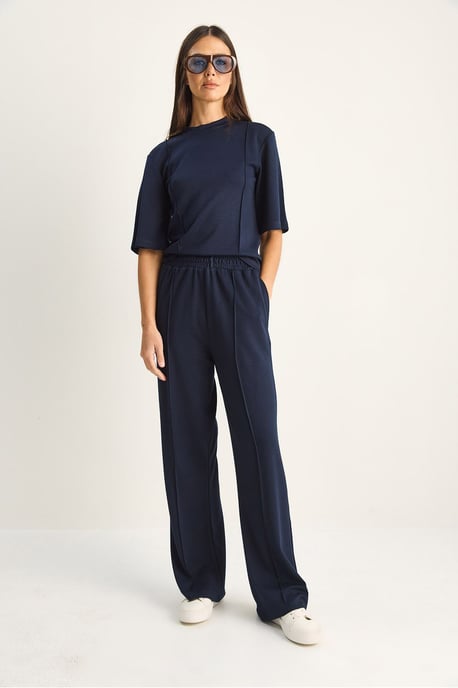 Cotton-Lycra Two-Piece Co-ord Set - Image 4