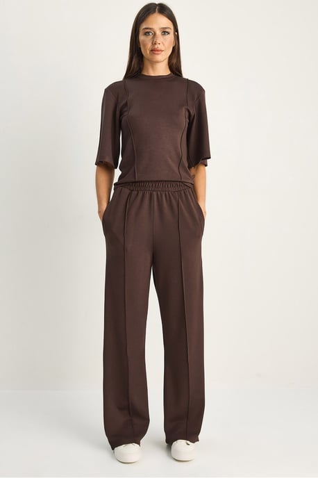 Cotton-Lycra Two-Piece Co-ord Set - Image 1