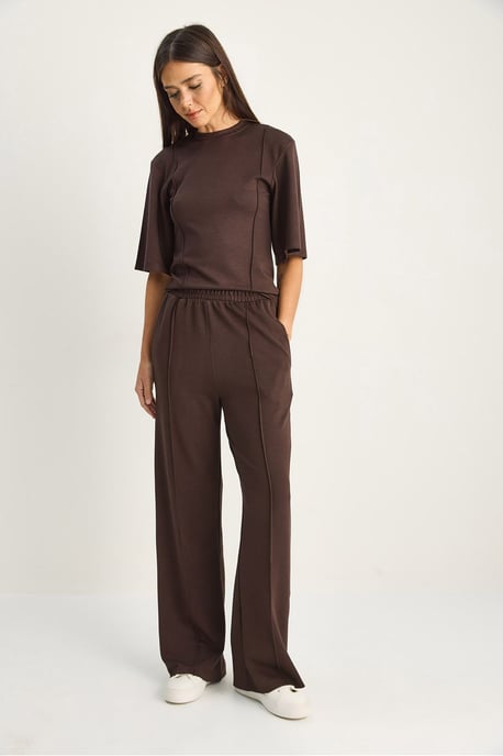 Cotton-Lycra Two-Piece Co-ord Set - Image 2
