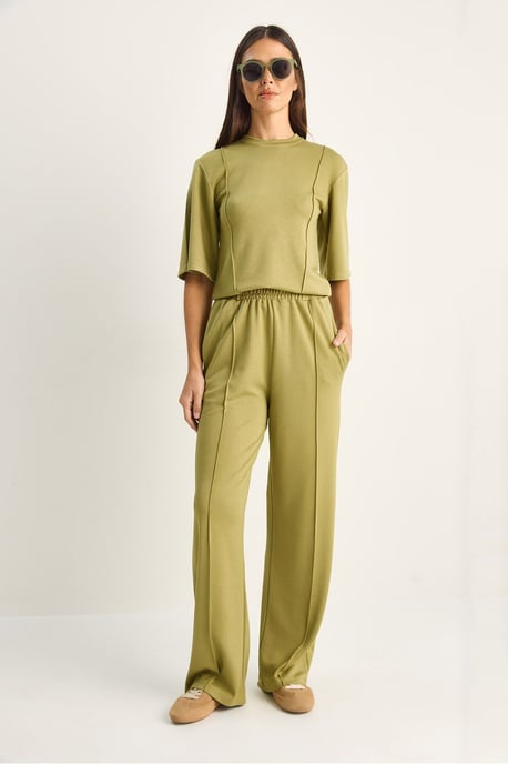 Cotton-Lycra Two-Piece Co-ord Set - Image 2
