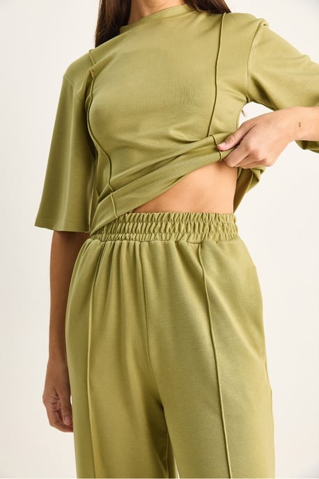 Cotton-Lycra Two-Piece Co-ord Set - Image 5