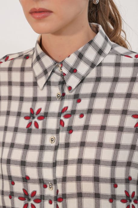 Oversized Overhemd met Lange Mouwen van Poplin - Image 2