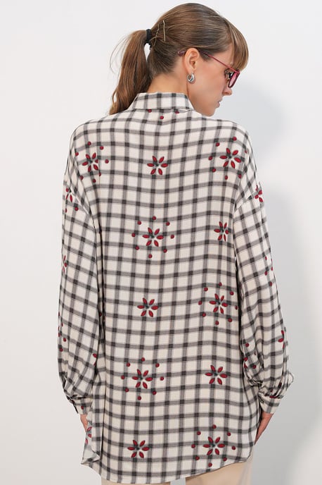 Oversized Overhemd met Lange Mouwen van Poplin - Image 3