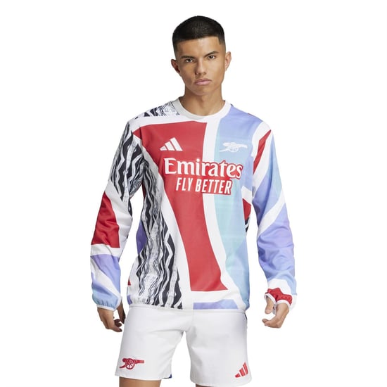 Men's adidas Pre Match Drill Top 2024 2025 Adults in Better Scarlet - Image 2