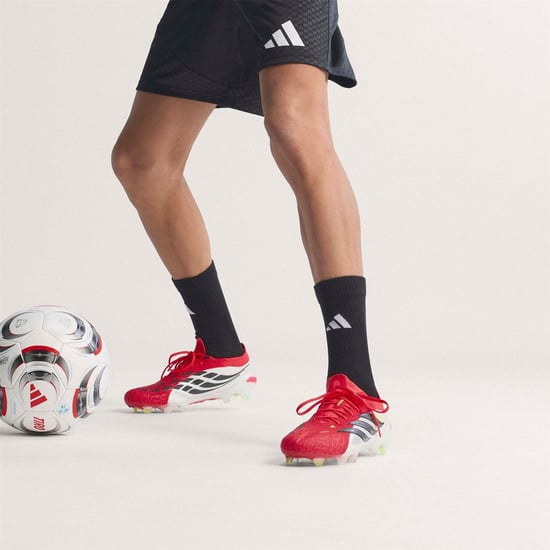 Men's adidas Predator Elite Firm Ground Football Boots in Red/Blk/White - Image 3