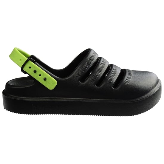 Women's Havaianas Hav. Kids Clog Black Lemon Green 35 Flip Flops in Black/Green - Image 1