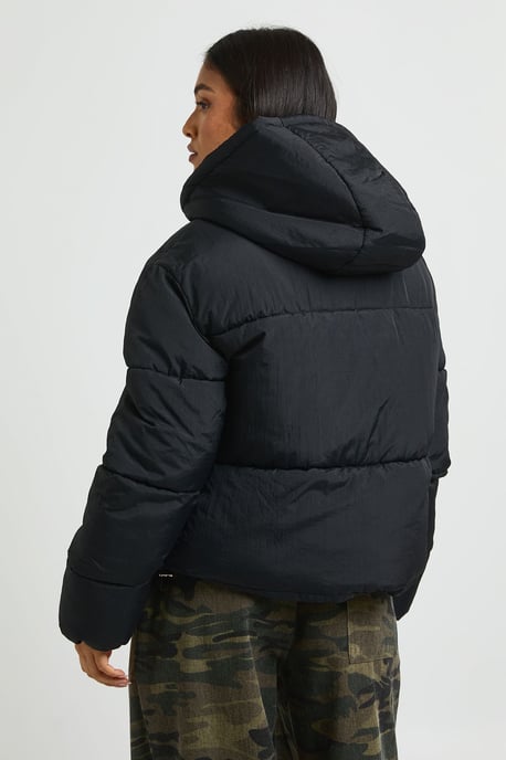 Petite Hooded Puffer Jacket - Image 3