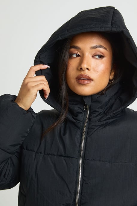 Petite Hooded Puffer Jacket - Image 4
