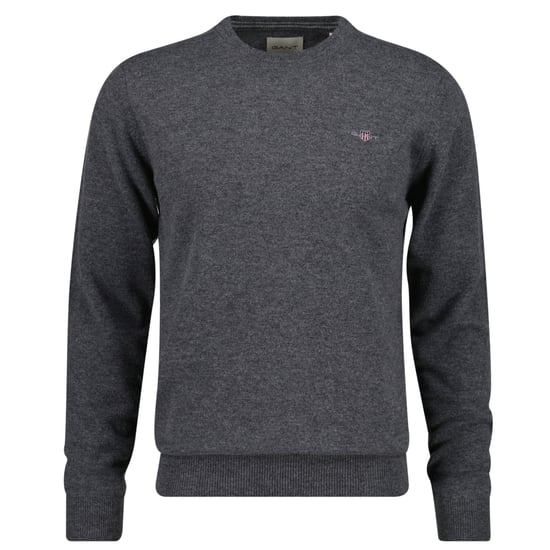 Regular Fit Long Sleeve Logo Detail Jumper in Black - Image 2