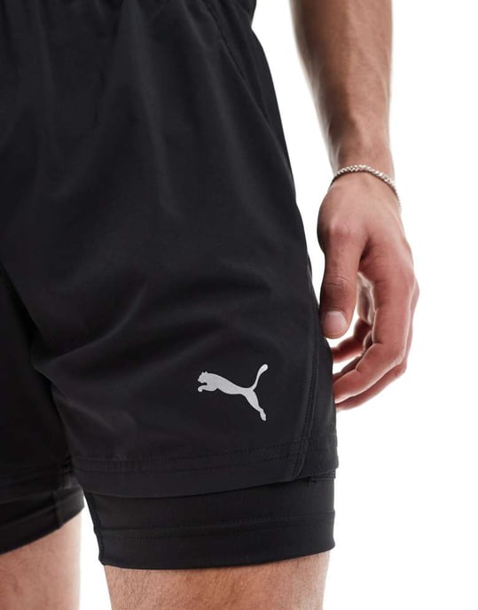Puma Run Velocity 2 i 1 shorts i svart - Image 4
