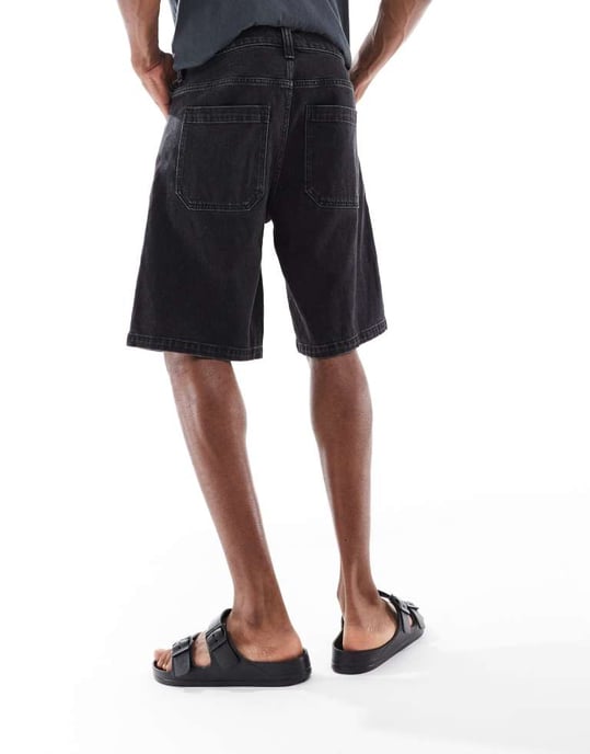 Hollister baggy jorts i svart - Image 2