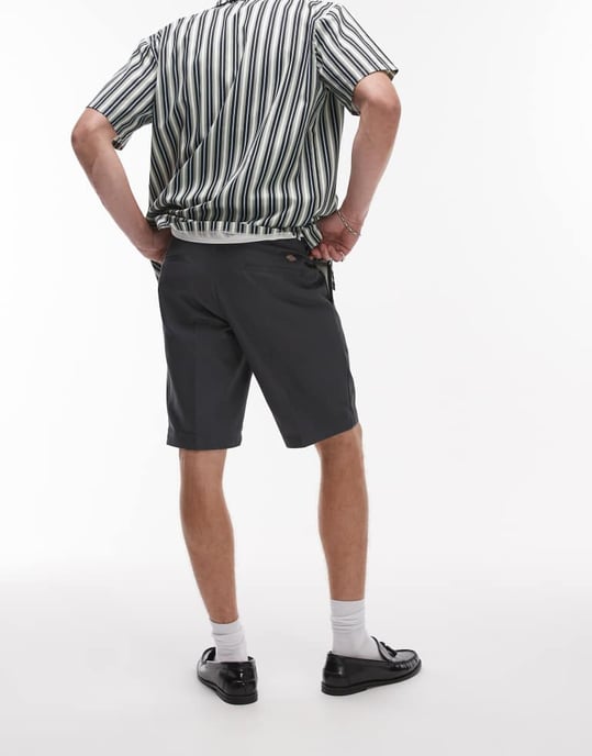 Dickies 874 raka arbetsshorts i kolgrå - Image 4